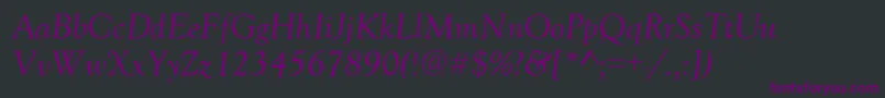fuente GoudyOldStyleItalic – Fuentes Moradas Sobre Fondo Negro