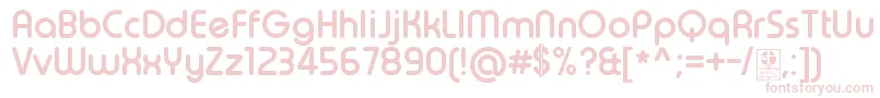 TypoRoundBoldDemo Font – Pink Fonts on White Background