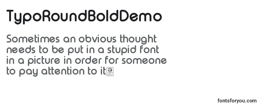 Шрифт TypoRoundBoldDemo
