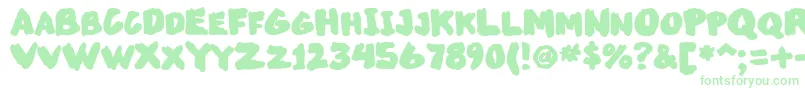 Markedup Font – Green Fonts on White Background