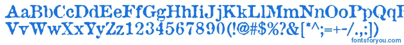 fuente AntiqueType – Fuentes Azules Sobre Fondo Blanco