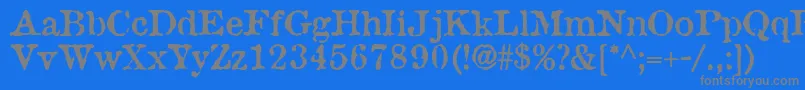AntiqueType-Schriftart – Graue Schriften auf blauem Hintergrund