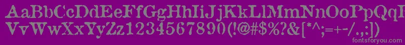 Police AntiqueType – polices grises sur fond violet