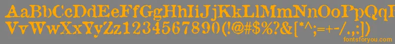 AntiqueType-Schriftart – Orangefarbene Schriften auf grauem Hintergrund