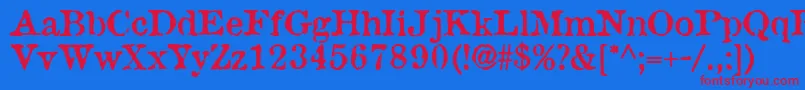 Police AntiqueType – polices rouges sur fond bleu