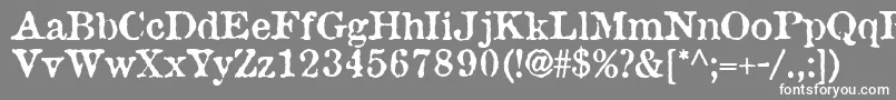 Шрифт AntiqueType – белые шрифты на сером фоне