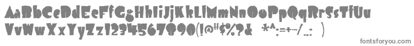 Шрифт Airmolea – серые шрифты на белом фоне