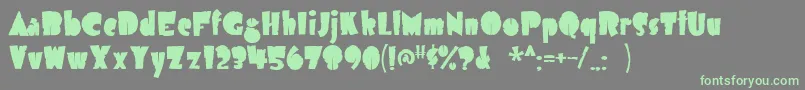 Airmolea Font – Green Fonts on Gray Background