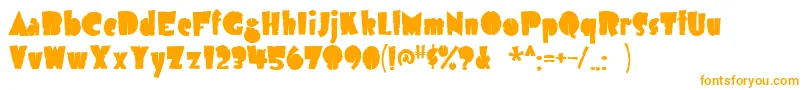 Airmolea Font – Orange Fonts on White Background