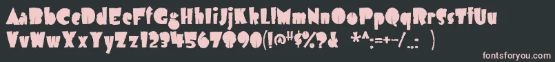 Airmolea Font – Pink Fonts on Black Background