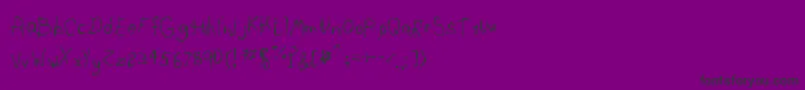 LeftyMonster Font – Black Fonts on Purple Background