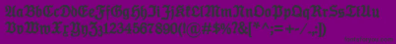 KoenigTypeBold Font – Black Fonts on Purple Background