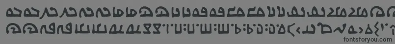 WecomeinpeacebbReg Font – Black Fonts on Gray Background