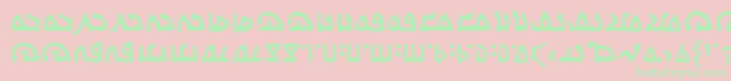 WecomeinpeacebbReg Font – Green Fonts on Pink Background