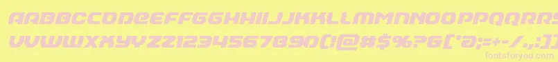 Annapoliscondital Font – Pink Fonts on Yellow Background
