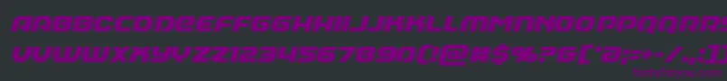 Annapoliscondital Font – Purple Fonts on Black Background