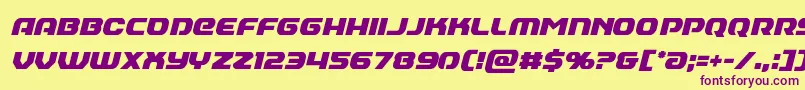 Annapoliscondital Font – Purple Fonts on Yellow Background