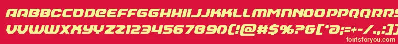 Annapoliscondital Font – Yellow Fonts on Red Background