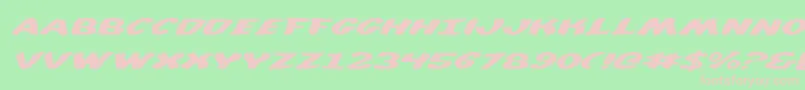 DiegoconItalic Font – Pink Fonts on Green Background