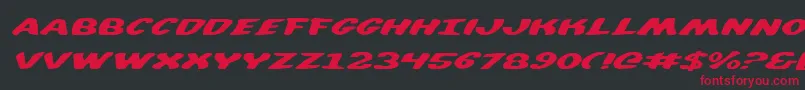 Шрифт DiegoconItalic – красные шрифты на чёрном фоне