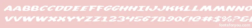 DiegoconItalic Font – White Fonts on Pink Background