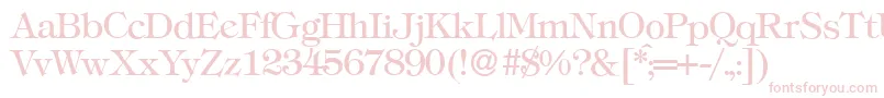 Шрифт T731RomanRegular – розовые шрифты на белом фоне