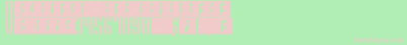 SupergunsVertical Font – Pink Fonts on Green Background