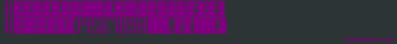 SupergunsVertical Font – Purple Fonts on Black Background