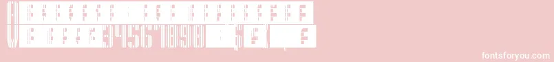 SupergunsVertical Font – White Fonts on Pink Background