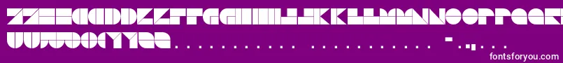 DrebiekExpandedRegular Font – White Fonts on Purple Background