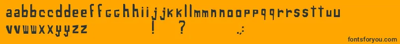 XiloSans Font – Black Fonts on Orange Background