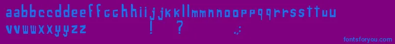 XiloSans Font – Blue Fonts on Purple Background