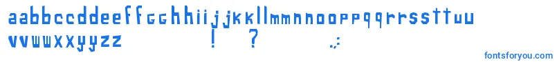 XiloSans-Schriftart – Blaue Schriften