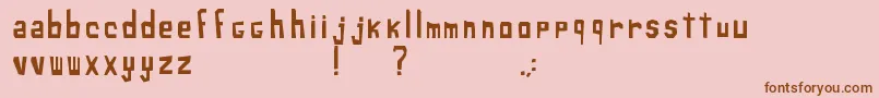 XiloSans Font – Brown Fonts on Pink Background