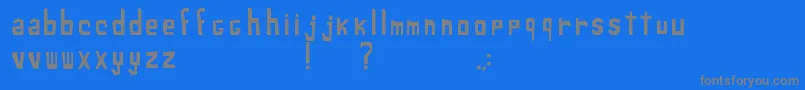 XiloSans Font – Gray Fonts on Blue Background