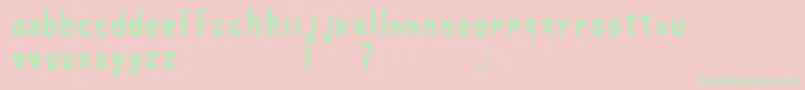 XiloSans Font – Green Fonts on Pink Background