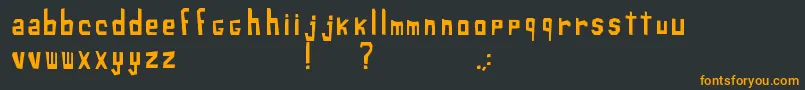 XiloSans Font – Orange Fonts on Black Background