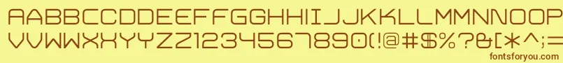 TrivialLight Font – Brown Fonts on Yellow Background