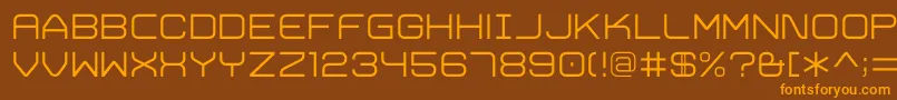 TrivialLight Font – Orange Fonts on Brown Background