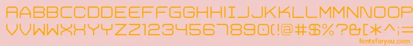 TrivialLight Font – Orange Fonts on Pink Background