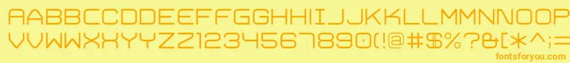 Шрифт TrivialLight – оранжевые шрифты на жёлтом фоне