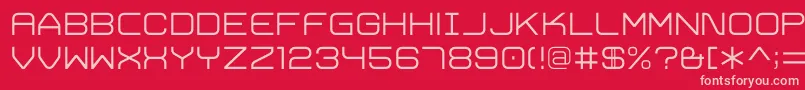 TrivialLight Font – Pink Fonts on Red Background