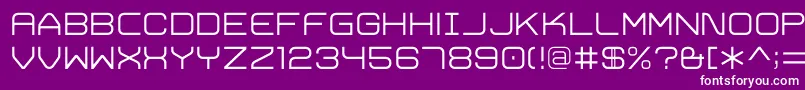 Шрифт TrivialLight – белые шрифты на фиолетовом фоне