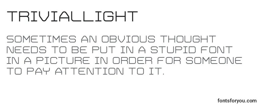 Review of the TrivialLight Font