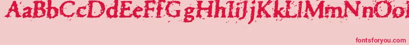 Шрифт Pettra – красные шрифты на розовом фоне