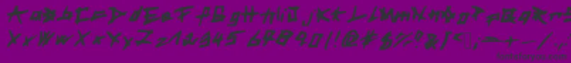 EyesSeeSouls2 Font – Black Fonts on Purple Background