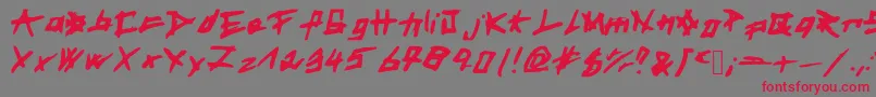 EyesSeeSouls2 Font – Red Fonts on Gray Background