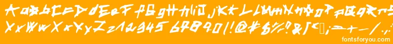 フォントEyesSeeSouls2 – オレンジの背景に白い文字