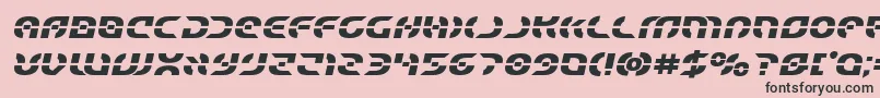 Starfighterboldsemital Font – Black Fonts on Pink Background