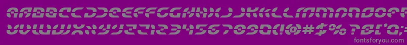 Starfighterboldsemital Font – Gray Fonts on Purple Background